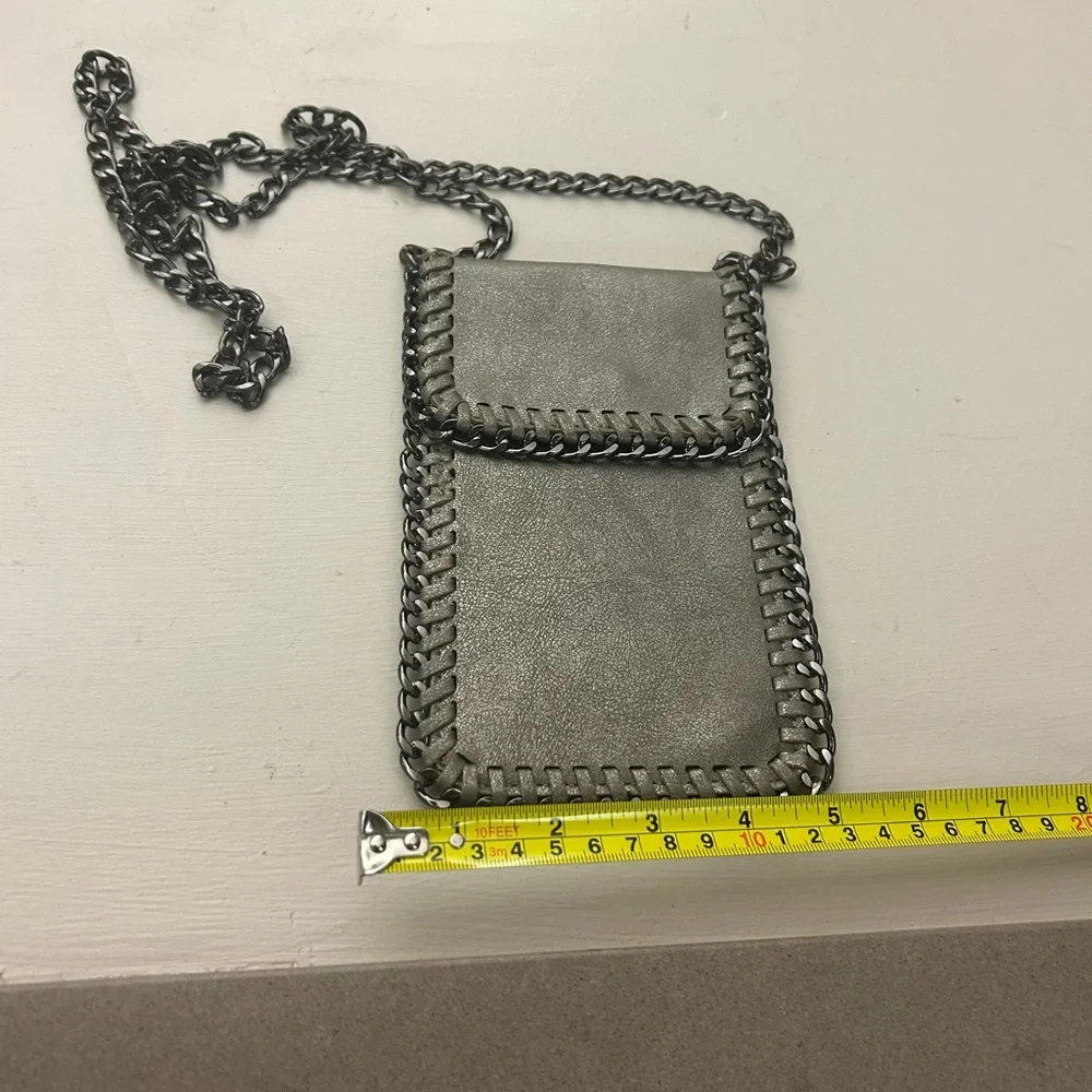 Phone pouch Chic Gray Chain Crossbody Pouch for phone or…